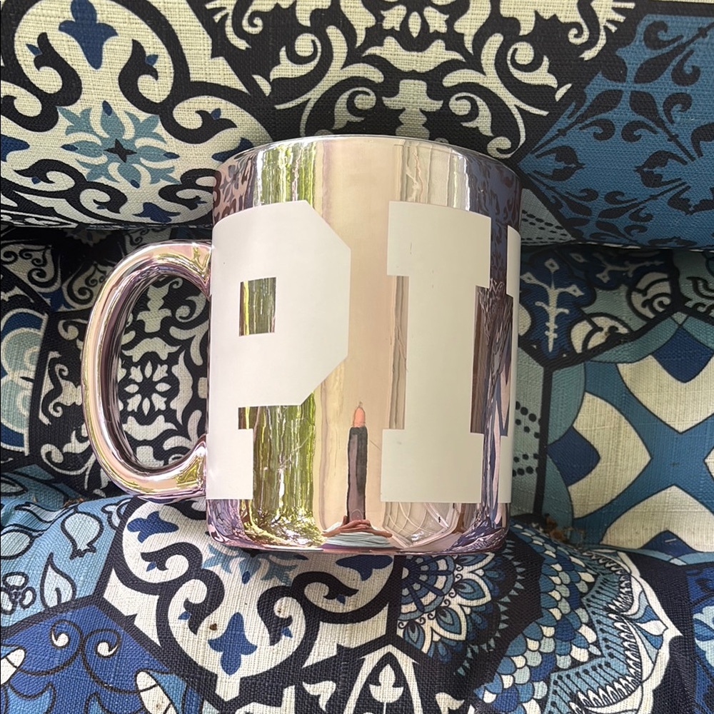 Pink jumbo coffee mug